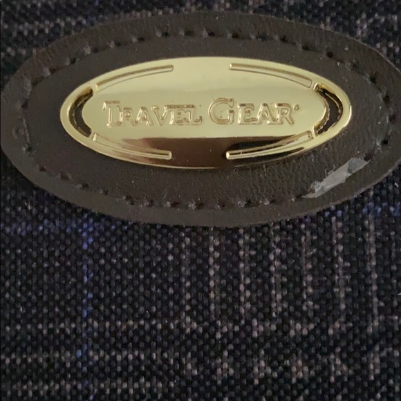 Carryon suitcase- blue and brown - Picture 5 of 7